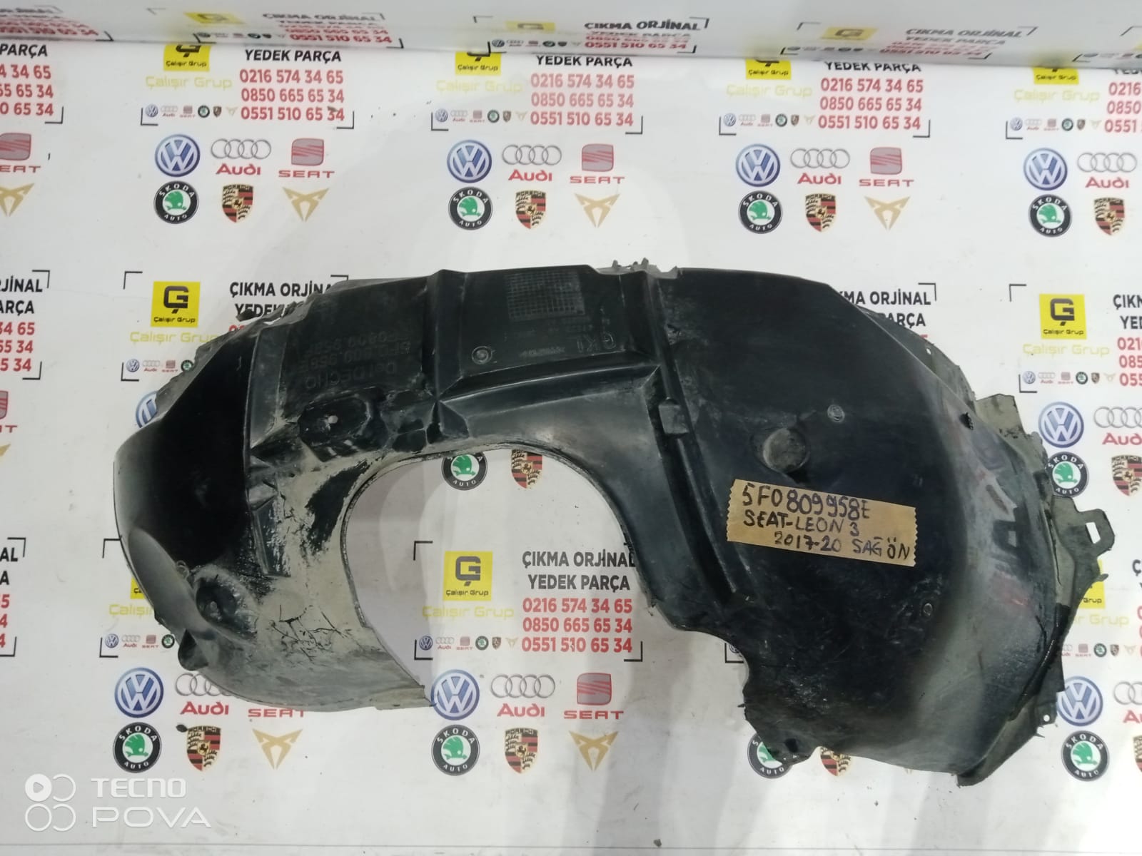 SEAT LEON 3 2017-2020 SAĞ ÖN ÇAMURLUK DAVLUMBAZI OEM 5f0809958e