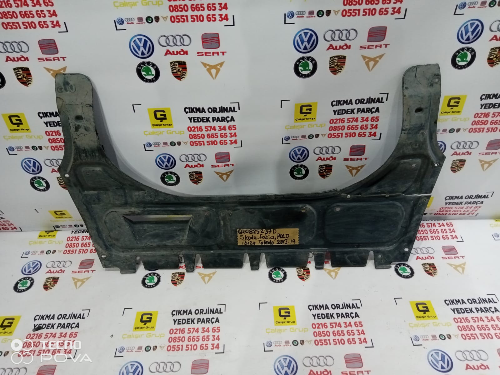 SEAT TOLEDO MOTOR ALT MUHAFAZA PLASTİĞİ OEM 6r0825237d