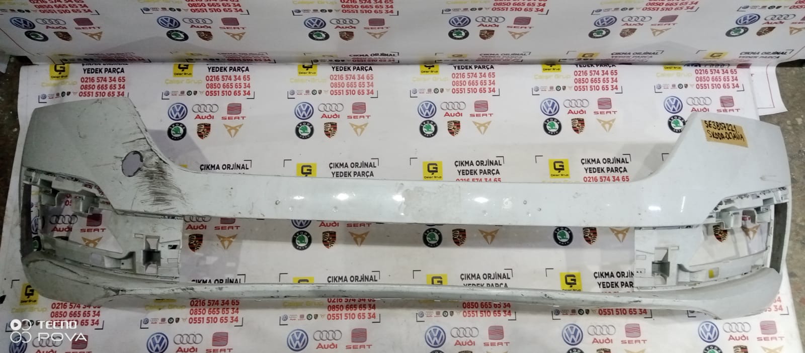 SKODA OCTAVİA 2020-2024 ÖN TAMPON OEM 5E3807221