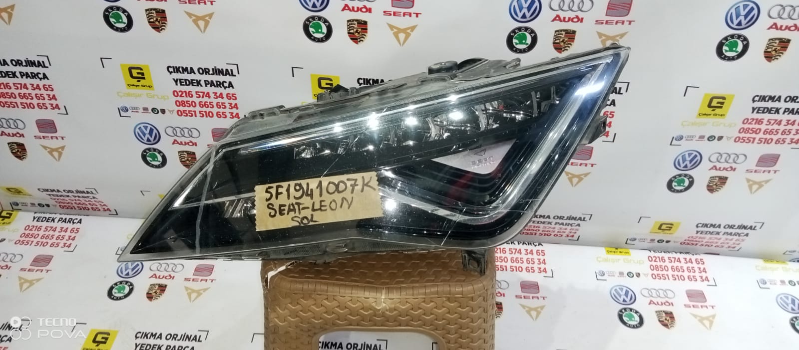 SEAT LEON 2017-2021 LEDLİ SOL FAR OEM 5F1941007