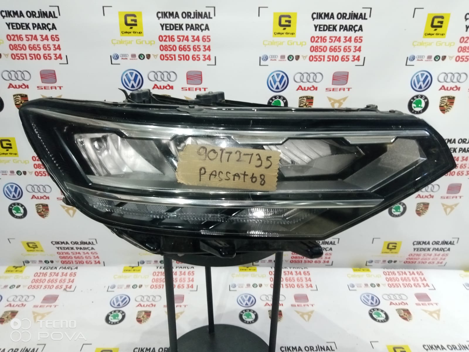 VOLKSWAGEN PASSAT B8.5 SAĞ ÖN FAR OEM 90172735