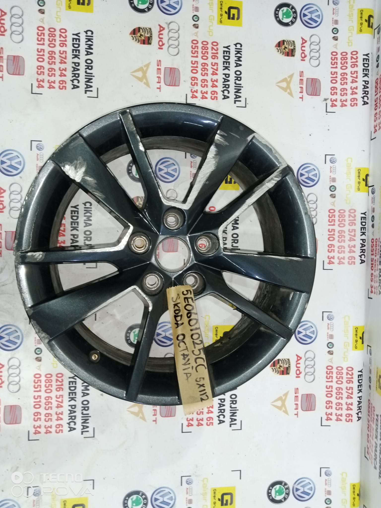 SKODA OCTAVİA 5x112 JANT OEM 5e0601025cc