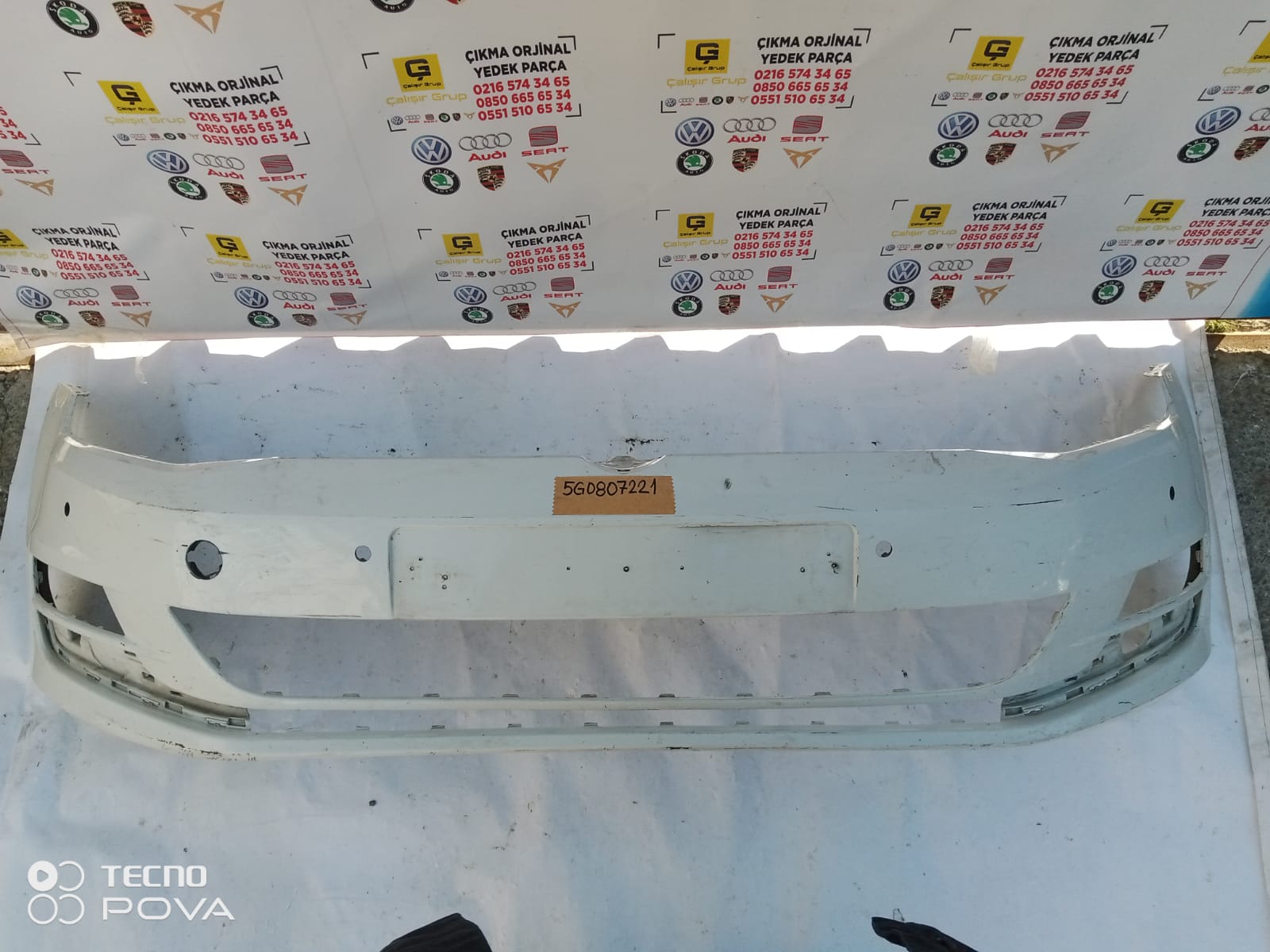 VOLKSWAGEN GOLF 7 ÖN TAMPON OEM 5G0807221