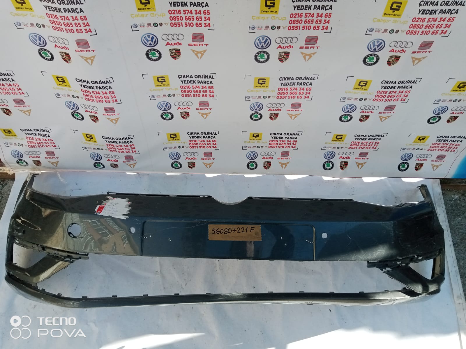 VOLKSWAGEN GOLF 7,5 ÖN TAMPON OEM 5G0807221