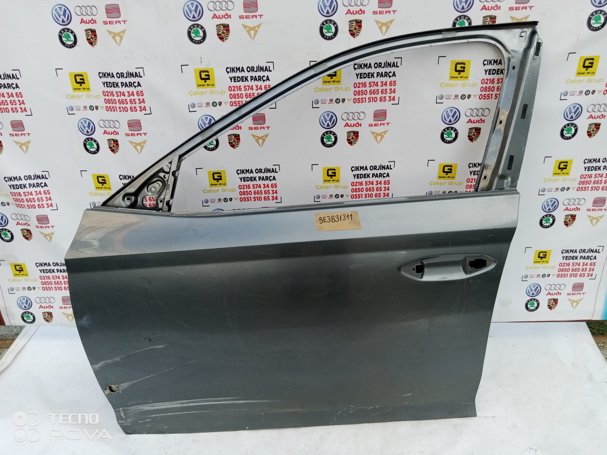 SKODA OCTAVİA 2020-2024 SOL ÖN KAPI OEM 5E3831311