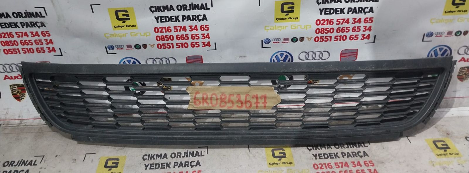 VOLKSWAGEN POLO 2010-2014 ÖN TAMPON ORTA IZGARA OEM 6R0853677