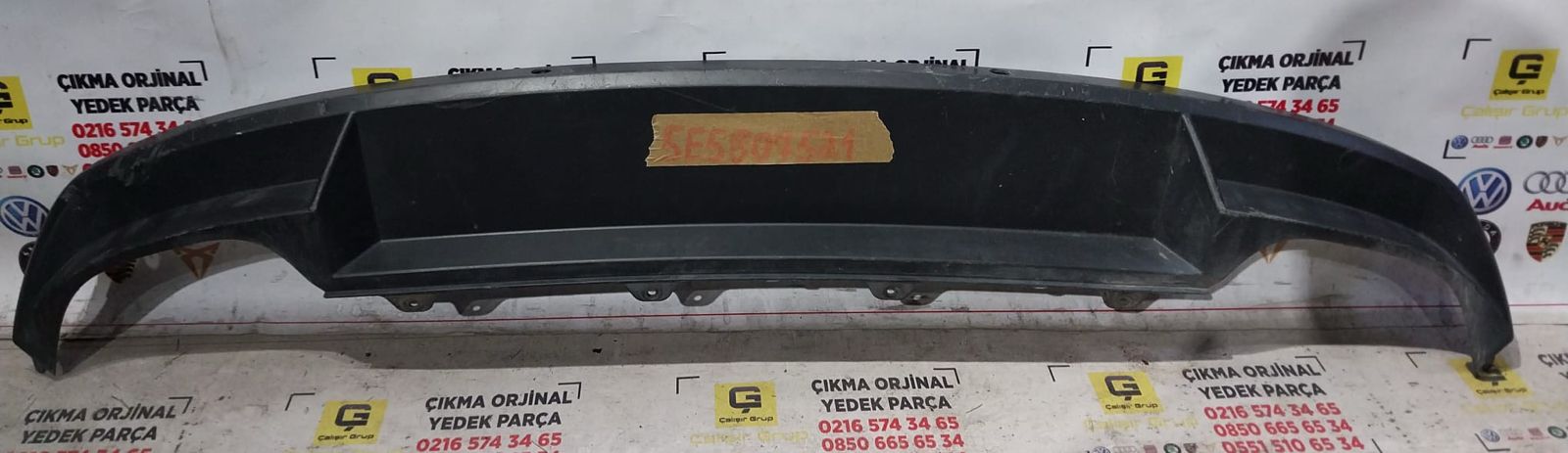 SKODA OCTAVİA 2013-2017 ARKA TAMPON DİFÜZÖRÜ OEM 5E5807521