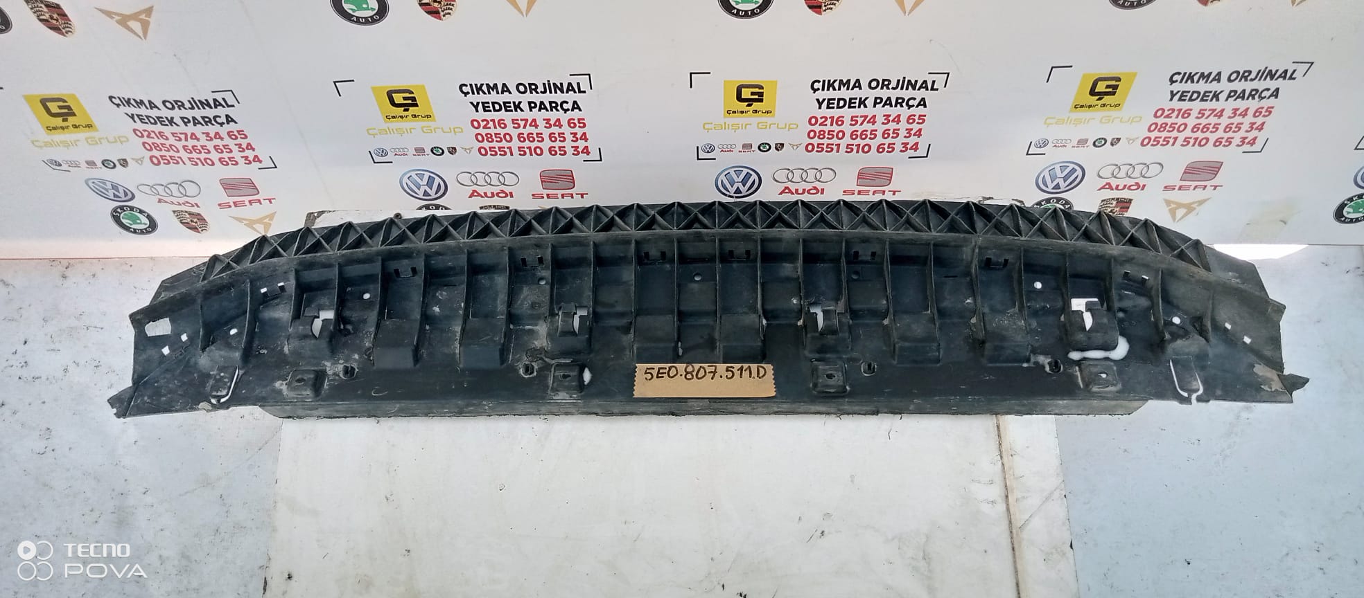 SKODA OCTAVİA 2017-2019 ÖN TAMPON ALT KARLIK SPOİLER OEM 5E0807511D
