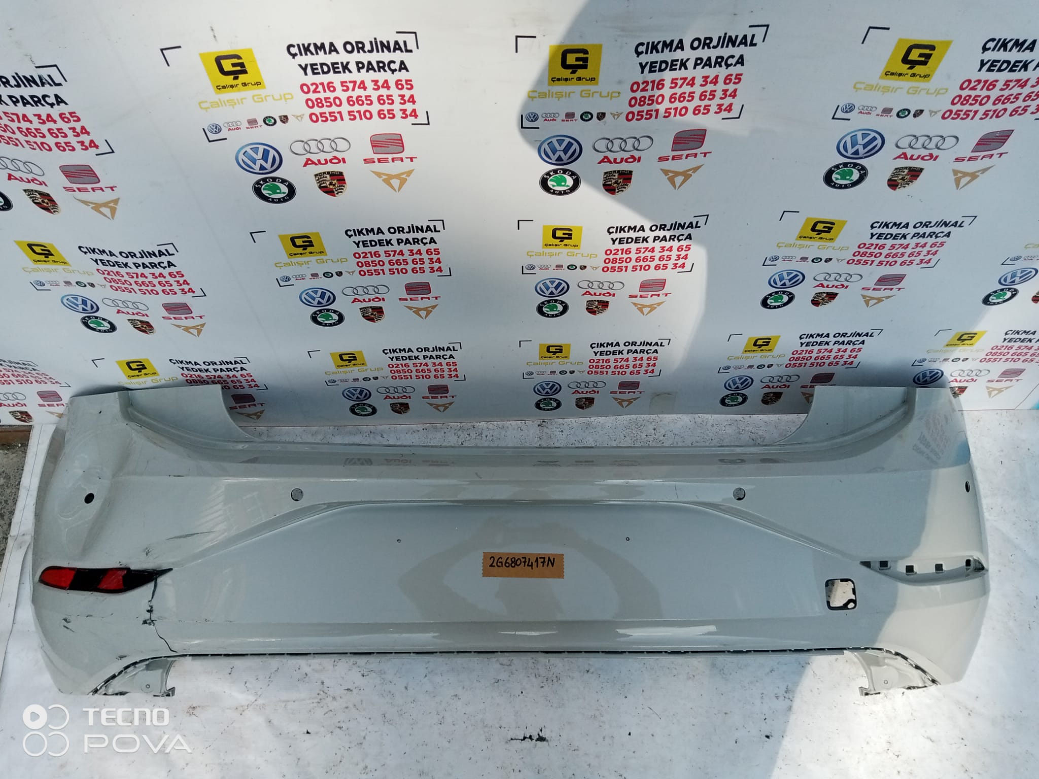 VOLKSWAGEN POLO 2021-2023 ARKA TAMPON OEM 2G6807417