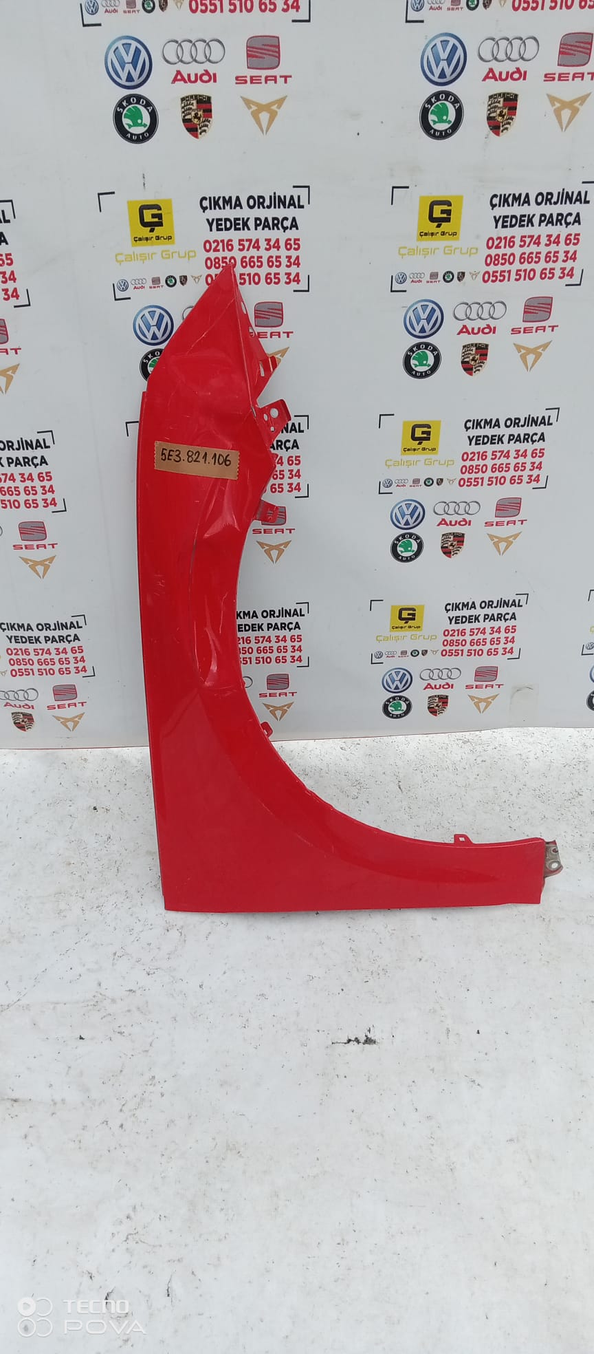 SKODA OCTAVİA 2020-2024 SAĞ ÖN ÇAMURLUK OEM 5E3821106