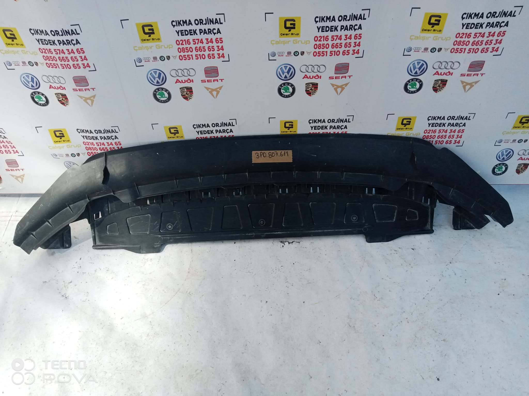 SKODA SUPERB 2024-2025 ÖN TAMPON ALT SPOİLER KARLIM OEM 3P0807611