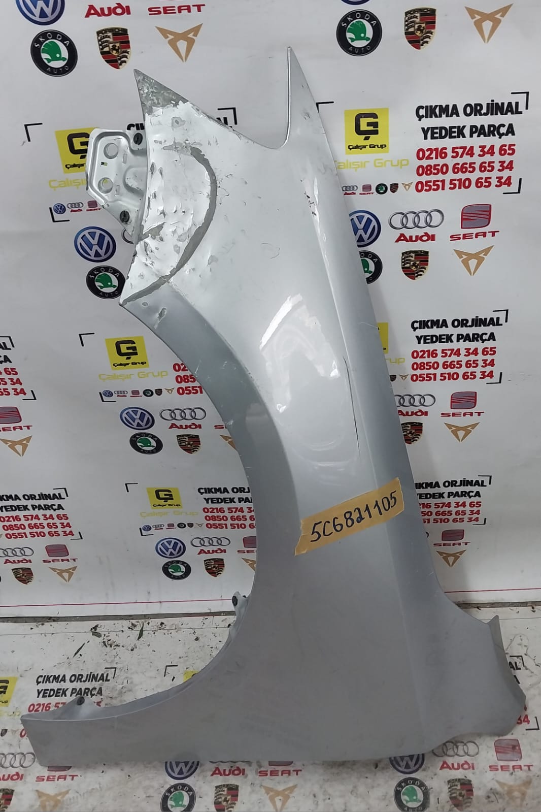 VOLKSWAGEN JETTA 2012-2017 SOL ÖN ÇAMURLUK OEM 5C6821105