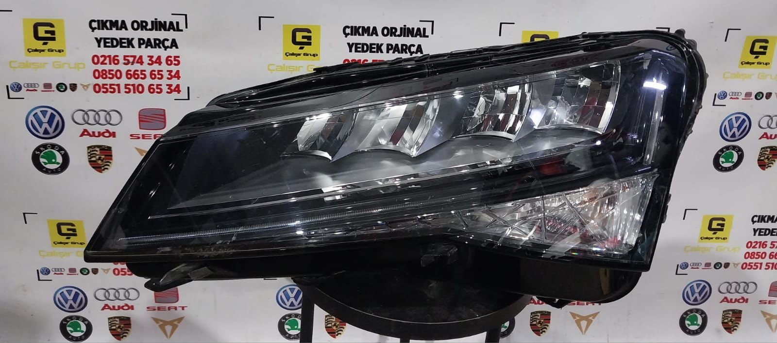SKODA SUPERB 2020-2023 SOL LED FAR ORJİNAL SÖKME