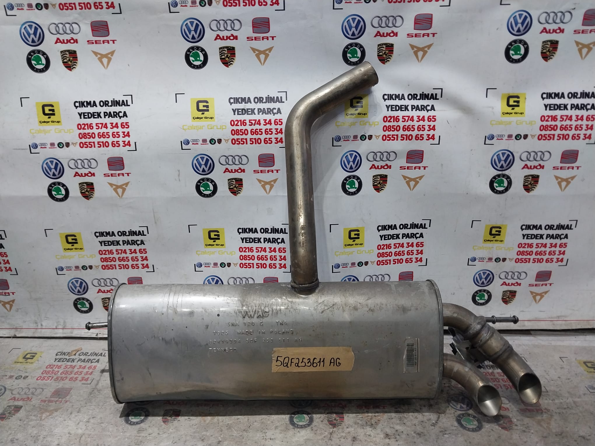 SEAT 1.5 TSİ EGZOZ 5QF253611 ÇIKMA SÖKME YEDEK PARÇA