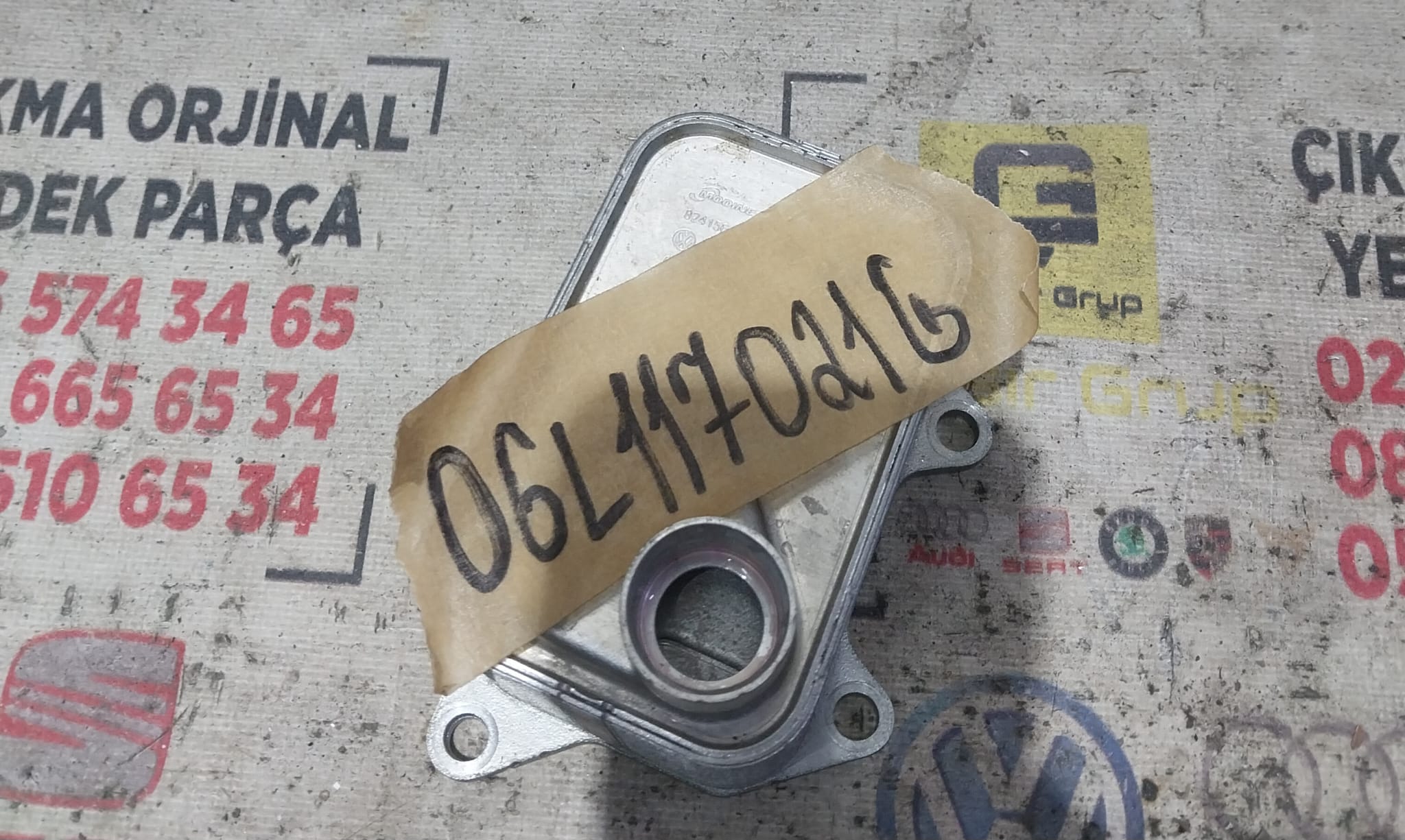SKODA YAĞ SOĞUTUCU OEM 06L117021G ÇIKMA SÖKME YEDEK PARÇA