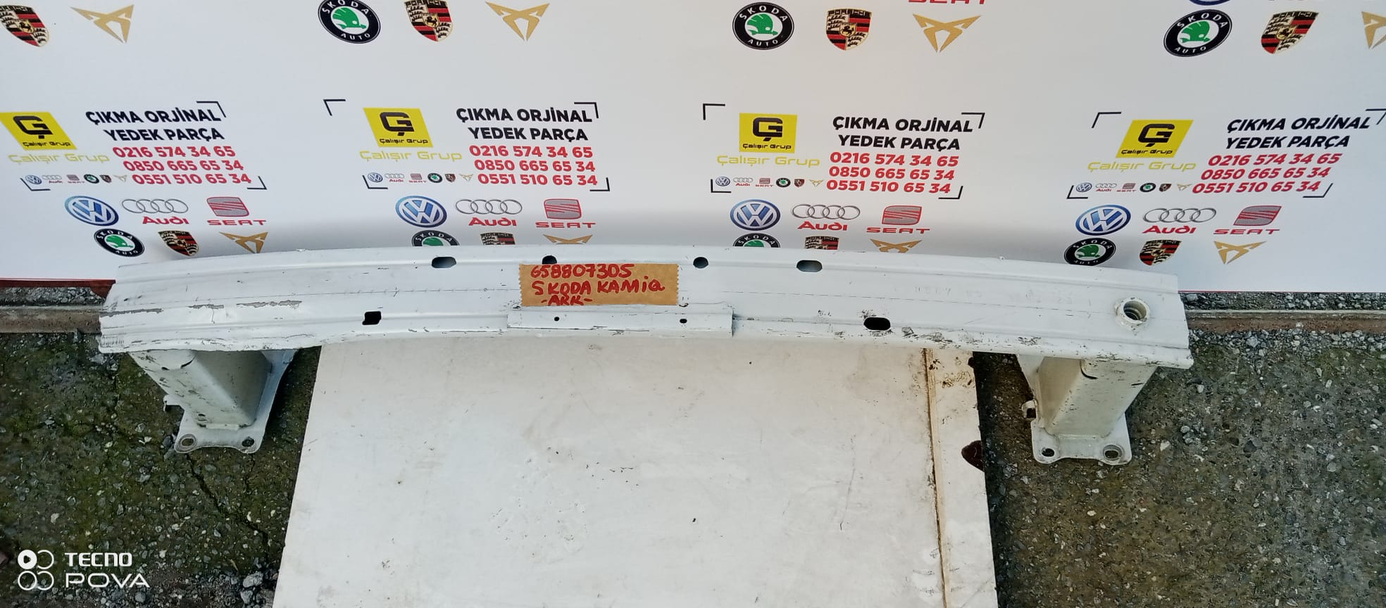 SKODA SCALA 2019- ARKA TAMPON DEMİRİ OEM 658807305