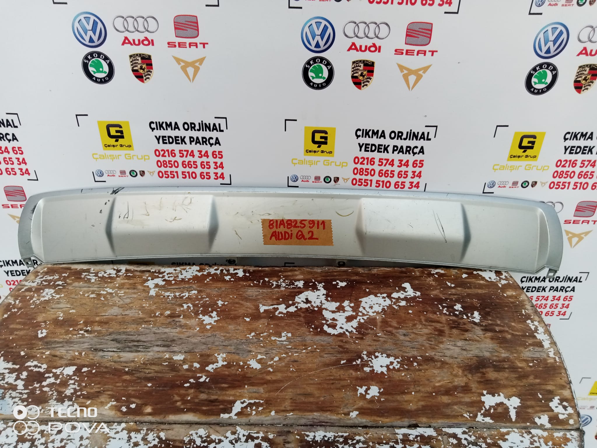 AUDİ Q2 2017-2022 ÖN ÖN TAMPON ALT SPOİLER OEM 81a825911