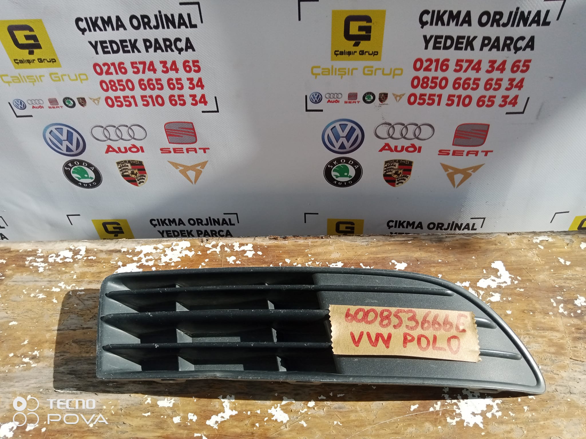 VOLKSWAGEN POLO SİS KAPAĞI OEM 600853666e