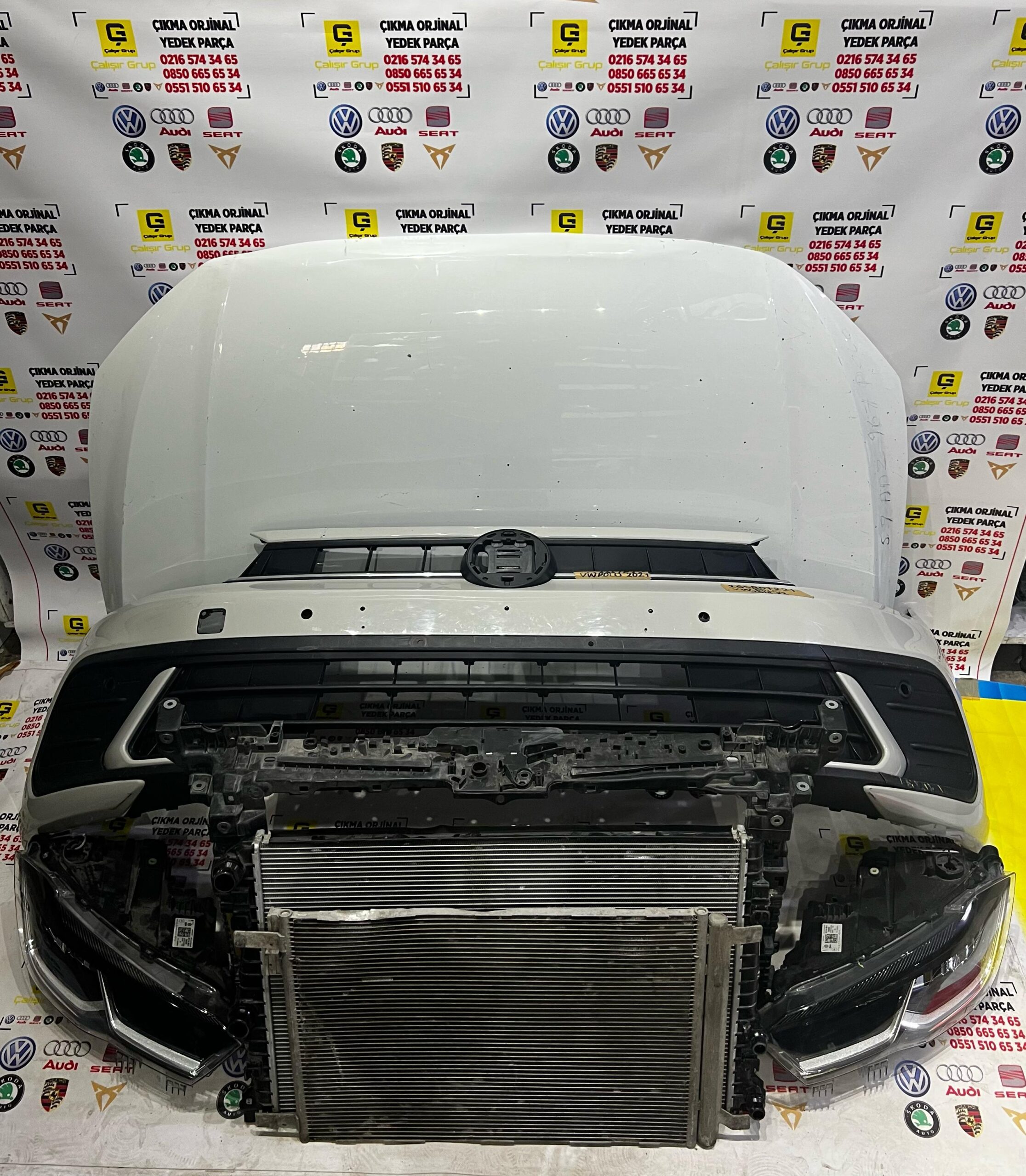 VOLKSWAGEN POLO 2021-2024 ÖN SET (KAPUT DOLU TAMPON FAR RADYATÖR PANEL)