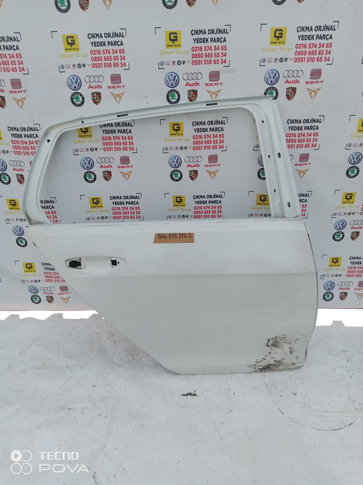 VOLKSWAGEN GOLF 7 SOL ARKA KAPI OEM 5G4833312
