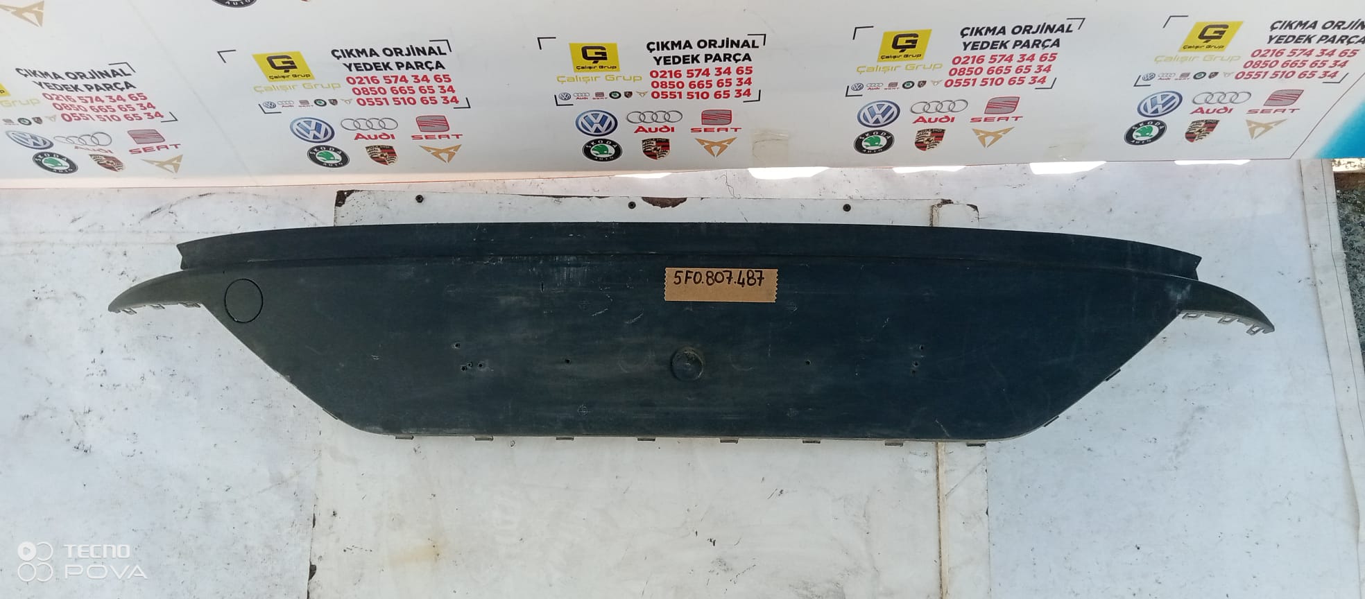SEAT LEON FR 2013-2016 ARKA TAMPON DİFÜZÖR SPOİLER OEM 5F0807487
